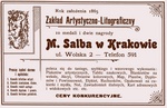 Józefa Czecha Kalendarz Krakowski na rok 1908. [R. 77]