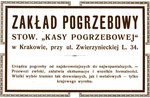 Zaklad pogrzebowy Stow. “Kasy Pogrzebowej”