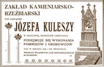 Zaklad kamieniarsko-rzezbiarski J. Kuleszy