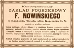 Zaklad pogrzebowy F. Nowinskiego