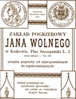 Zaklad pogrzebowy “Concordia” J. Wolnego