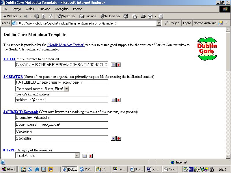 Nordic Metadata Project